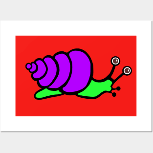 Purple Snail Posters and Art